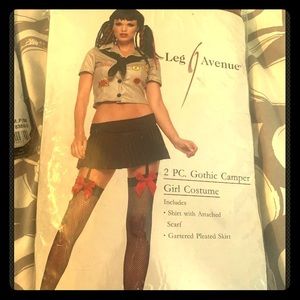 New 2 Pc. Gothic Camper Womans Costume Size S/M